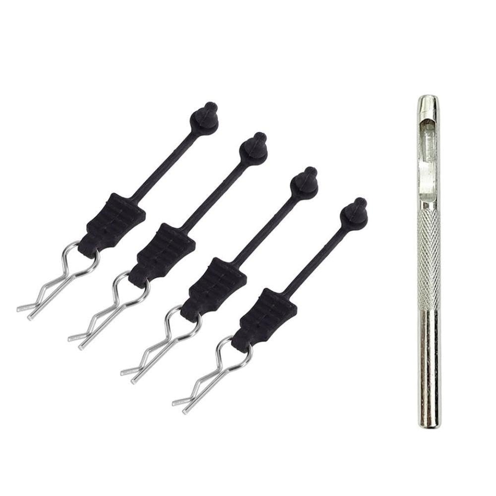 Flexible Rubber Retainer Body Clips Loss for 1 12 1 14 1 16 RC Car Parts(4pcs)