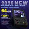 R36TMAX Retro Handheld Game Console, 4.0'' 720x720 IPS Screen, Open Source System, 64G Built-in 18000+ Classic Games, Supports WiFi Networked Fighting and OTG, 4000mAh, with Portable Case (Blue 64GB) view 2