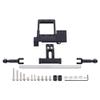 Aluminium BAT Servo Mount with Hydraulic Steering Link for 1/10 RC Crawler III Portal Axle Chassis DIY Parts(Black) view 1