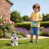 Electronic Robot Puppy Simulated Plush Puppy Dog with Touch Sensing, Voice Mimic,Sounds, Tongue & Licking Motion, Leash Remote, Soft Fur Animal Toy Gift Birthday Present view 3