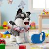 Electronic Robot Puppy Simulated Plush Puppy Dog with Touch Sensing, Voice Mimic,Sounds, Tongue & Licking Motion, Leash Remote, Soft Fur Animal Toy Gift Birthday Present view 4