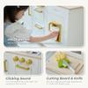 Teamson Kids Little Chef Hampton Interactive Play Kitchen with Ice Dispenser, Sink, Microwave, Storage & 17 Pcs Accessories Included for Kids 3+ Years, White view 2