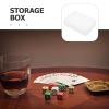 10pcs Transparent Plastic Playing Card Boxes: Snaps Closed Gaming Playing Card Deck Cases Holder Clear Plastic Storage Box 4x3 Inch view 3