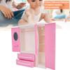 3-Door Dollhouse Wardrobe Dolls Furniture Accessories for Dolls Girls Toys Gift view 3