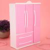 3-Door Dollhouse Wardrobe Dolls Furniture Accessories for Dolls Girls Toys Gift view 4