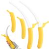 Funny Retractable Banana Sword with Hidden Blade,3D Printed Plastic Banana Wand Extendable Banana Sword Holiday Role (2pcs Yellow) view 1