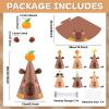 24Pcs Capy Themed Bara Birthday Paper Cone Hats Set Cute Capy Shaped Paper Headwear Party Favors Cute Capy Cone Hats Decorations Cartoon Animal Party Supplies Photo Props for Birthday Baby Shower view 2
