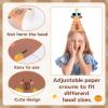 24Pcs Capy Themed Bara Birthday Paper Cone Hats Set Cute Capy Shaped Paper Headwear Party Favors Cute Capy Cone Hats Decorations Cartoon Animal Party Supplies Photo Props for Birthday Baby Shower view 3