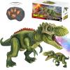 Fire Breathing Dragon Toy, Fire Breath Dino - Roaring Sounds & Real Mist Spray, Realistic Walking Movements & Glowing LED Eyes, RC Walking & Spins, Gifts for Boys Girls Ages 3+ view 1
