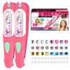 Auiepet Cling Bling for Girls Hair, 2026 New Hair Gem Stamper Kit, Glitter Diamond Styling Tools with Reusable Shining Diamonds, Gem Hair Stamper for Girls and Women (2) view 1