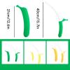 Funny Retractable Banana Sword with Hidden Blade,3D Printed Plastic Banana Wand Extendable Banana Sword Holiday Role (2pcs Bright Yellow) view 3