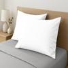 100% Organic Cotton Pack of 2 Travel Pillowcases 12x16 White Pillow Cases with Zipper Closure, Crisp Percale Weave, Soft & Cooling Pillow Covers (Size-12x16, White) view 1