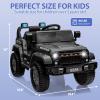 12V Kids Ride-on Truck with Parent Remote Control,All-Terrain Electric Car with Twin 35w Motors, 3 Speeds & Spring Suspension,LED Lights for Fun Night Drives,Ideal Gift for Boys & Girls view 3