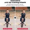 12V Electric Kids Motorcycle, Ride on Motorcycle with Twist Grip Throttle, Treaded Tires, Training Wheels, Music, 3.1mph Top Speed, Ages 3-6 Years Old, Black view 4