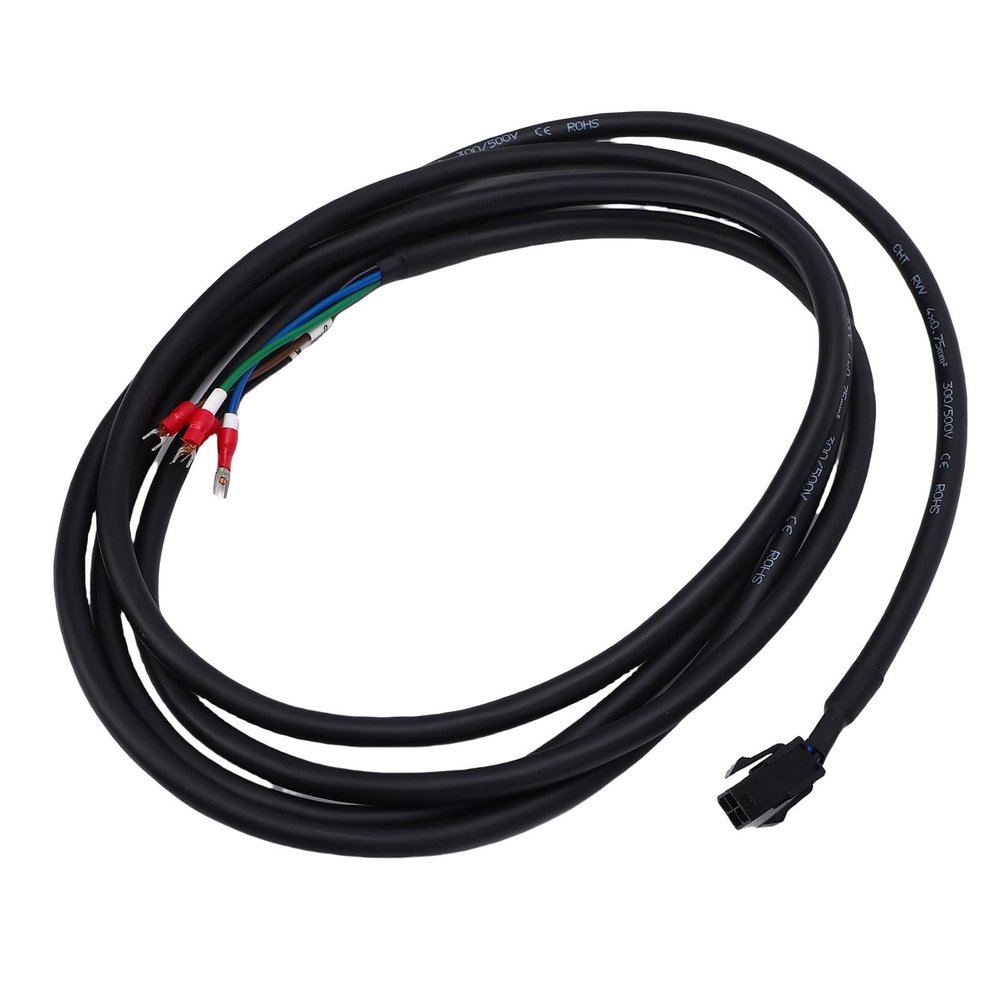 ariarly Power Cord Fit for Delta Servo Motor 9.8ft Low Power Supply Cable, Specifically Designed for Drag Chain Systems, Ensuring Optimal Compatibility