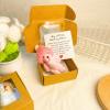 4PCS Plush Bear in Box with Hat, Bear Plush with Greeting Card and Box, Bears in A Boxes with Positive Message, for School Birthday Shelf Desk Offices Nursery view 3