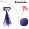 10 Pcs Elastic Bow Chair Sashes for Wedding Party Hotel Decorations, Compatible with 83-93cm Backrests, Composite Fabric Mesh, Sashes Only(Blue) view 4