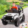 12V Kids Ride-on Truck with Parent Remote Control,All-Terrain Electric Car with Twin 35w Motors, 3 Speeds & Spring Suspension,LED Lights for Fun Night Drives,Ideal Gift for Boys & Girls view 2