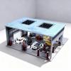 1/64 LED Lighted Diorama Garage Display Case for Hot Wheels, Matchbox & Mini GT Diecast Cars, Ideal for 1:64 Model Car Collection Display & Showcase (Factory Builiding) view 1
