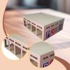 harayaa Garage Scene Model 1/64 Diecast Car Display Case Diorama Building Lifelike Vehicle Showcase Layout Accessory Easy Assembly Parking Lot Suitable, Parking Lot view 4