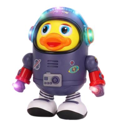 Dancing Space Duck, Colorful LED Lights Music 3 Mode Interactive Robot, Dancing Kid Toy, Girl Home Indoor Outdoor Classroom Party Birthday