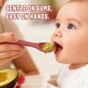 2 Pack Silicone Baby Spoon and Fork Set, First Stage Toddler Self Feeding Utensils, First Stage Feeding Spoons for Infants, Baby LED Weaning Feeding Supplies Training Spoon, Toddler Utensils view 3