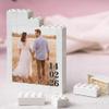 Custom Building Brick Photo Block  Personalized Picture Display with Name Couple Photo Block, Brick Portrait for Women, Men Valentines Day, Birthday, Anniversary & Home Dcor 4 view 1