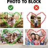 Custom Building Brick Photo Block  Personalized Picture Display with Name Couple Photo Block, Brick Portrait for Women, Men Valentines Day, Birthday, Anniversary & Home Dcor 5 view 3