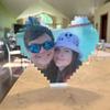 Custom Building Brick Photo Block Personalized Picture Display with Name Couple Photo Block, Brick Portrait for Women, Men Valentines Day, Birthday, Anniversary & Home Dcor 2 view 3