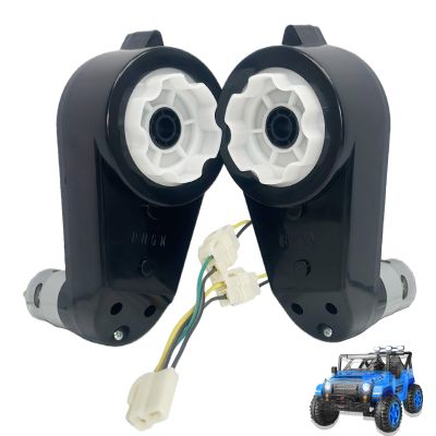 2 Pack DL 555-C 24V Motor Gearbox High-Speed Drive Engine with Motors for Powered Wheels Upgrade Kits Ride On Toys Car SUV ATV Replacement Parts (2 Pack-555 24V 40000RPM)