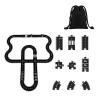Flexible Rubber Road Puzzle Track Pieces, Flexible Expressway Circuit Set Toy, Waterproof Indestructible Modular Puzzle Car Highway Tracks, DIY Car Playset for Indoor Outdoor Bath (E-PCS) view 1
