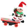 FytStycale Electric Christmas Toy Christmas Skateboarder Doll Gift for Kids with Songs Versatile Easy Setup Xmas Decoration Ornament, Elf view 1