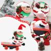 FytStycale Electric Christmas Toy Christmas Skateboarder Doll Gift for Kids with Songs Versatile Easy Setup Xmas Decoration Ornament, Elf view 3