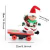 FytStycale Electric Christmas Toy Christmas Skateboarder Doll Gift for Kids with Songs Versatile Easy Setup Xmas Decoration Ornament, Elf view 4