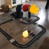 Flexible Rubber Road Puzzle Track Pieces, Indestructible Waterproof Rubber Car Tracks, Interlocking Flexible Expressway Circuit Set Toy, Puzzle Car Highway Tracks for Outdoor Indoor (64pc) view 4