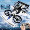 2-in-1 Flying Car & Stunt Drone, Rechargeable Dual-Mode Car Drone  Drive  Fly  Conquer Every Terrain, Flying Cars & Stunt Drones, Land and Air 360 Flip Aircraft High Speed Drift Cars (White) view 2