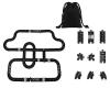 Flexible Rubber Road Puzzle Track Pieces, Flexible Expressway Circuit Set Toy, Waterproof Indestructible Modular Puzzle Car Highway Tracks, DIY Car Playset for Indoor Outdoor Bath (I-PCS) view 1