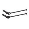 2Pcs Black RC Universal Front Drive Shaft, High Hardness Steel Material, Stable High Accuracy RC Car Front Drive Shaft for ZD Racing 1/7 and EX 07 RC Cars, Easy to Install and DISA view 1