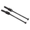 2Pcs Black RC Universal Front Drive Shaft, High Hardness Steel Material, Stable High Accuracy RC Car Front Drive Shaft for ZD Racing 1/7 and EX 07 RC Cars, Easy to Install and DISA view 3