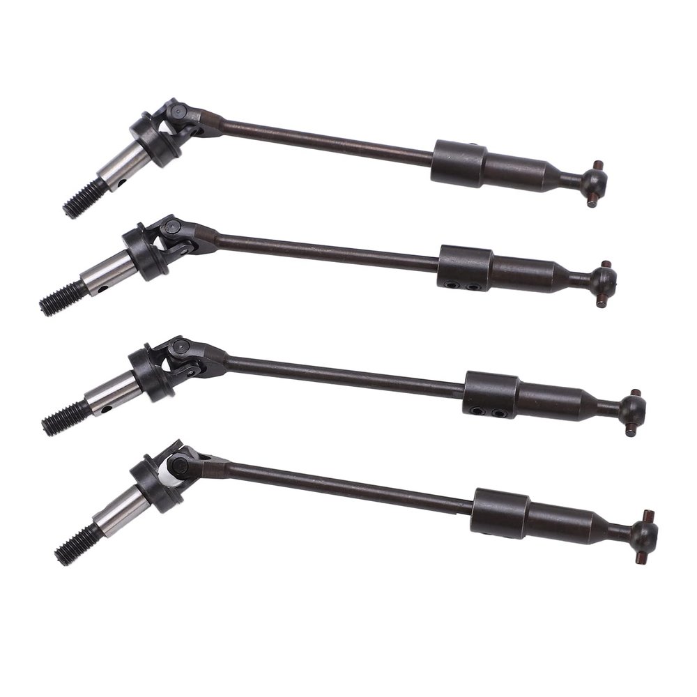 4PCS RC Metal Drive Shaft CVD Transmission Axle, Upgrade Parts for HSP 94118 1/10 RC Car, Steel CVD Drive Shaft Set with Enhanced Stability and Power, Front Rear