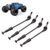 4PCS RC Metal Drive Shaft CVD Transmission Axle, Upgrade Parts for HSP 94118 1/10 RC Car, Steel CVD Drive Shaft Set with Enhanced Stability and Power, Front Rear view 2