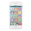 Kids Phone Toy Childrens Mobile Phone Toy Simulation Shaped Clear Music Cool Light English Mobile Phone Toy for Toddlers Travel Gift (White) view 1