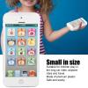 Kids Phone Toy Childrens Mobile Phone Toy Simulation Shaped Clear Music Cool Light English Mobile Phone Toy for Toddlers Travel Gift (White) view 2