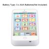 Kids Phone Toy Childrens Mobile Phone Toy Simulation Shaped Clear Music Cool Light English Mobile Phone Toy for Toddlers Travel Gift (White) view 3