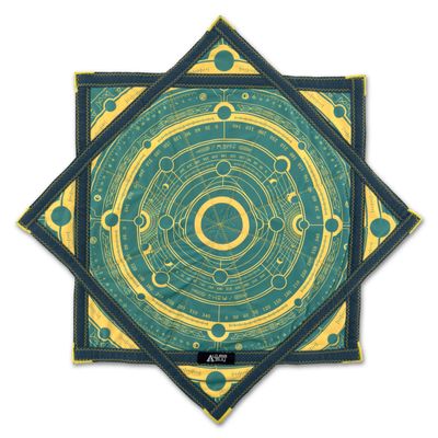 First Earth Flow Star - Dapo Star - Flow Toy Celestial Compass Teal (UV), 25.5" - Regular