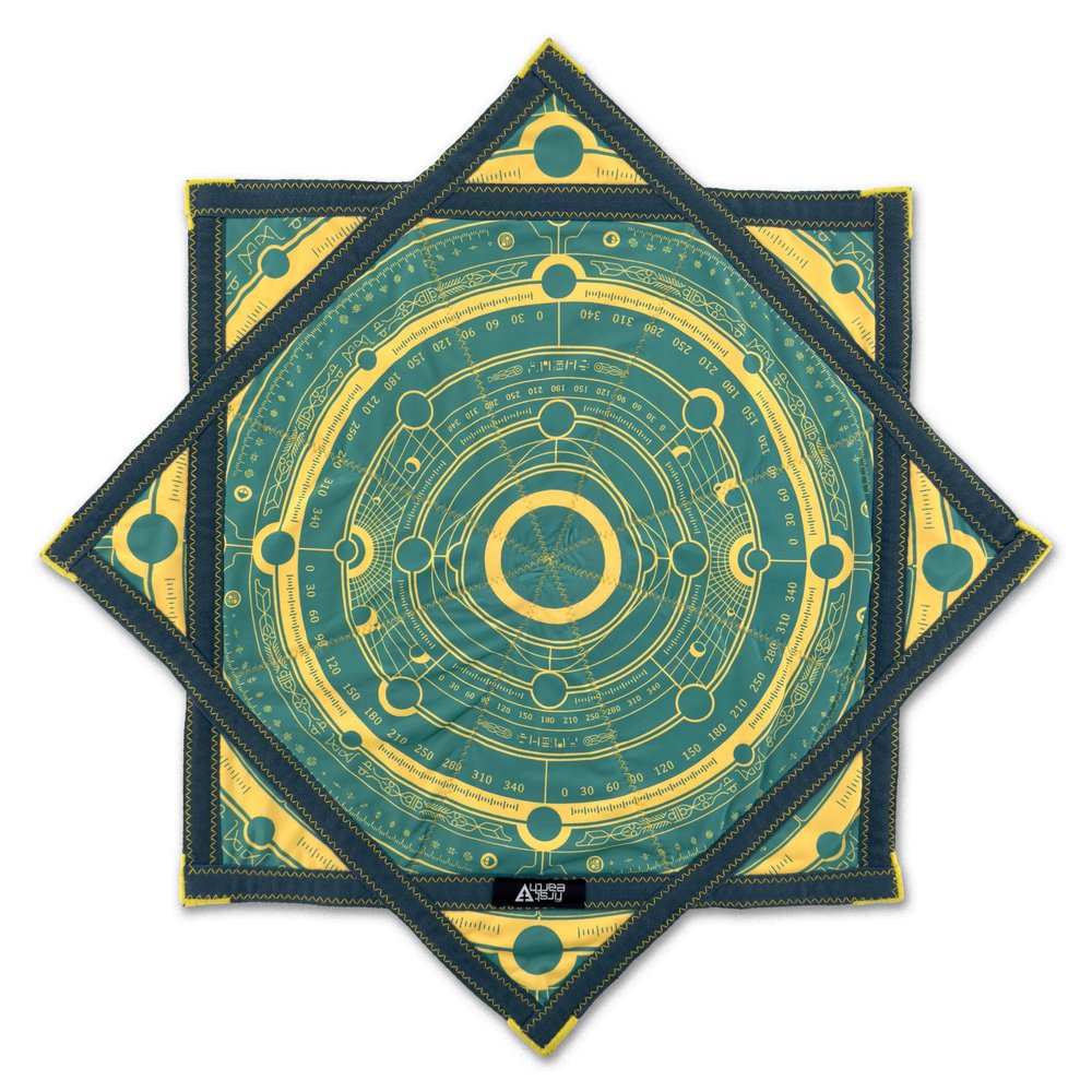 First Earth Flow Star - Dapo Star - Flow Toy Celestial Compass Teal (UV), 25.5" - Regular