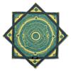 First Earth Flow Star - Dapo Star - Flow Toy Celestial Compass Teal (UV), 25.5" - Regular view 1