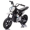 24V Electric Dirt Bike for Kids Ages 5-12200W Higher Speed Electric Motorcycle, Ride On Motorcycle with Rear Wheel Shock Absorber, LED Breath Light, Bluetooth, Music, Horn, Black view 1