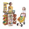 Play Supermarket Set, Pretend Play Grocery Shop Set - 47 Piece Cash Register Credit Card Machine Scanner Shop Trolley and Food for Boys and Girls +3 Years by Valessati. view 1