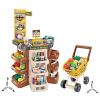 Play Supermarket Set, Pretend Play Grocery Shop Set - 47 Piece Cash Register Credit Card Machine Scanner Shop Trolley and Food for Boys and Girls +3 Years by Valessati. view 2